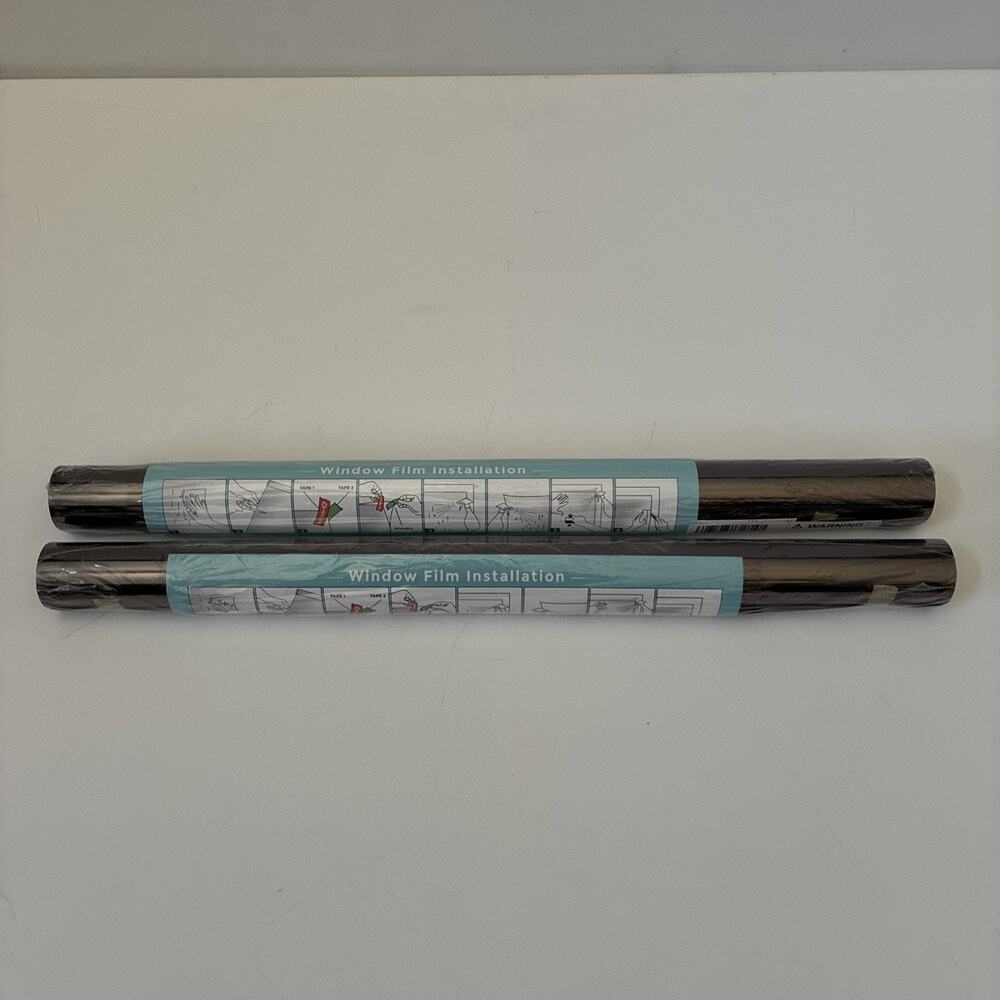 Lot Of 2 Coavas One Way Privacy Window Film Reflective Tint Static Sz 17.5x78.7